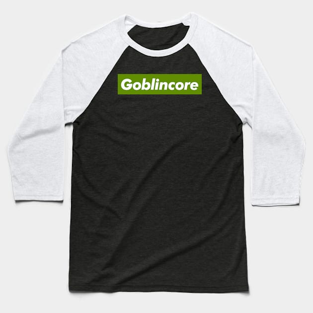 Goblincore Baseball T-Shirt by monkeyflip